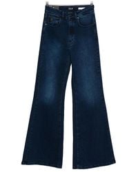 Lois - High-Waisted Flared Jeans - Lyst