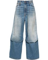 R13 - Glen Darted Straight-Leg Jeans - Lyst