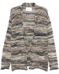 Roberto Collina - Striped Cardigan - Lyst