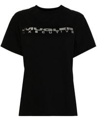 Mugler - Executive Logo-Print T-Shirt - Lyst
