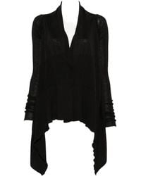 Rick Owens - Asymmetric Long-Sleeve Cardigan - Lyst
