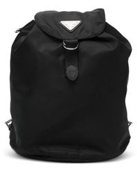 Prada Small Re-Nylon Backpack in Black | Lyst