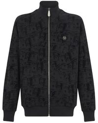 Philipp Plein - Dollar-Print Tracksuit Jacket - Lyst
