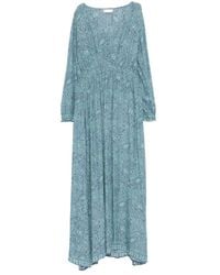 Natalie Martin - Buttoned Printed Shangri Dress - Lyst