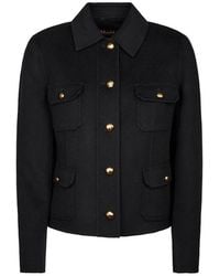 Max Mara - Button-Up Pocket-Detail Jacket - Lyst