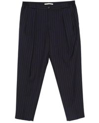 BRIGLIA - Portobellos Pinstripe Pleated Trousers - Lyst