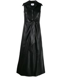 Nanushka Sharma Tie Front Sleeveless Dress - Black