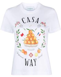 Casablancabrand - Casa Way Organic Cotton T-Shirt - Lyst