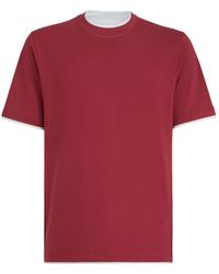 Brunello Cucinelli - Cotton T-Shirt - Lyst