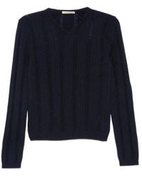 Paloma Wool - Clot Ribbed-Knit V-Neck Sweater - Lyst