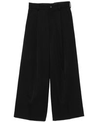 Ssstein - Pleated Wide-Leg Trousers - Lyst