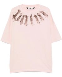 Palm Angels - Big Neck Logo Printed T-Shirt - Lyst