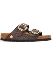 Birkenstock - Arizona Raffia Buckle-Strap Sandals - Lyst