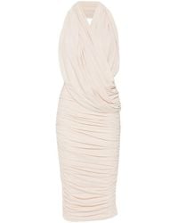 Amazuìn - Manoon Ruched Halterneck Midi Dress - Lyst