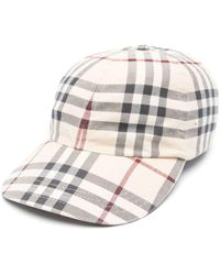 Burberry - Vintage Check-Pattern Cotton Baseball Cap - Lyst