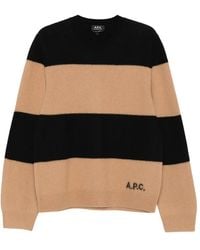 A.P.C. - A. P.C. Striped Cashmere Sweater - Lyst
