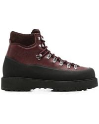Diemme - Lace-Up Panelled Boots - Lyst