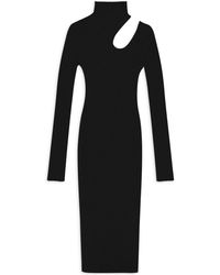 Anine Bing Victoria Cut-out Detail Dress - Black