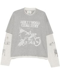 ERCOLE STUDIO - Graphic-Print Layered T-Shirt - Lyst