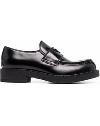 Prada - Logo-plaque Chunky-sole Loafers - Lyst