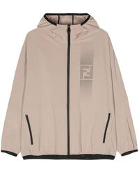 Fendi - Ff-Motif Hooded Jacket - Lyst