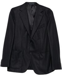 Caruso - Single-Breasted Notched-Lapels Blazer - Lyst