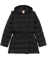 Burberry - Belted Quilted Coat - Lyst