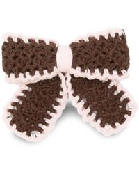 Stine Goya - Crochet-Knit Bow Hair Clip - Lyst