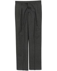 Lardini - Pinstripe Pleated-Design Trousers - Lyst