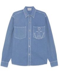 JW Anderson - Embroidered Oversized Shirt - Lyst