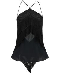 ANDAMANE - Reina Fringe-Trimmed Top - Lyst