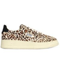 Autry - Aulw-Ja04 Medalist Leopard-Print Sneakers - Lyst