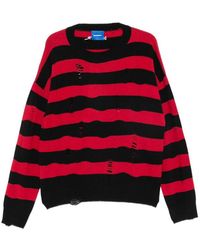 DAGGER - Distressed Striped Sweater - Lyst