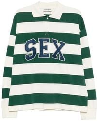 Carne Bollente - Striped-Pattern Polo Shirt - Lyst