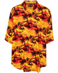Balenciaga - Hawaiian Car Short-Sleeve Shirt - Lyst