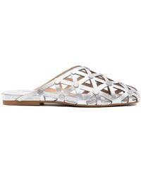 Ash - Bone Cut-Out Sandals - Lyst
