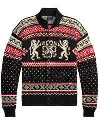 Polo Ralph Lauren - Cardigan En Maille Fair Isle Intarsia - Lyst