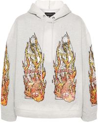 Who Decides War - Flame Glass Zip-Up Hoodie - Lyst