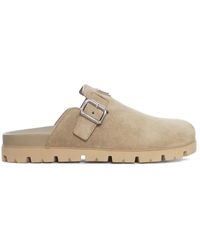 Prada - Neutrals Slippers - Lyst
