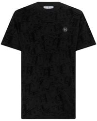 Philipp Plein - Round Neck T-Shirt All-Over Dollar - Lyst