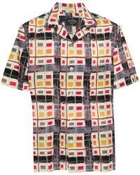 Portuguese Flannel - Geometric-Print Camp-Collar Shirt - Lyst