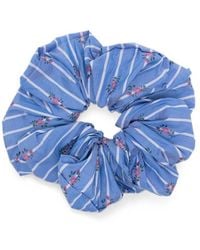 Etro - Floral-Print Striped Scrunchie - Lyst