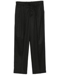 Calvin Klein - Pleated Straight-Leg Trousers - Lyst