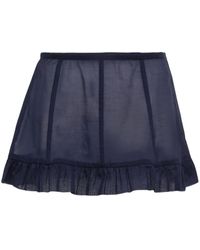 Paloma Wool - Sheer Ruffled Mini Skirt - Lyst