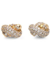 Kate Spade - Sailor Crystal-Embellished Heart Earrings - Lyst