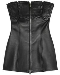 Blumarine - Ruffled Bustier Mini Dress - Lyst