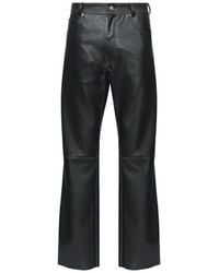 MM6 by Maison Margiela - Leather-Effect Trousers - Lyst