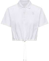 Moncler - Logo Cotton Polo Shirt - Lyst