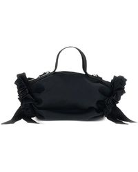 Simone Rocha - Clutch Bag With Ruffled Texture Polyester - Lyst
