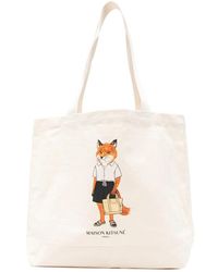Maison Kitsuné - Tote Bag Cotton - Lyst